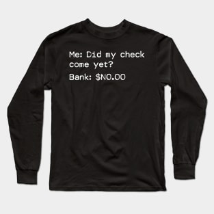 Stimulus Check $600 Relief Lockdown Long Sleeve T-Shirt